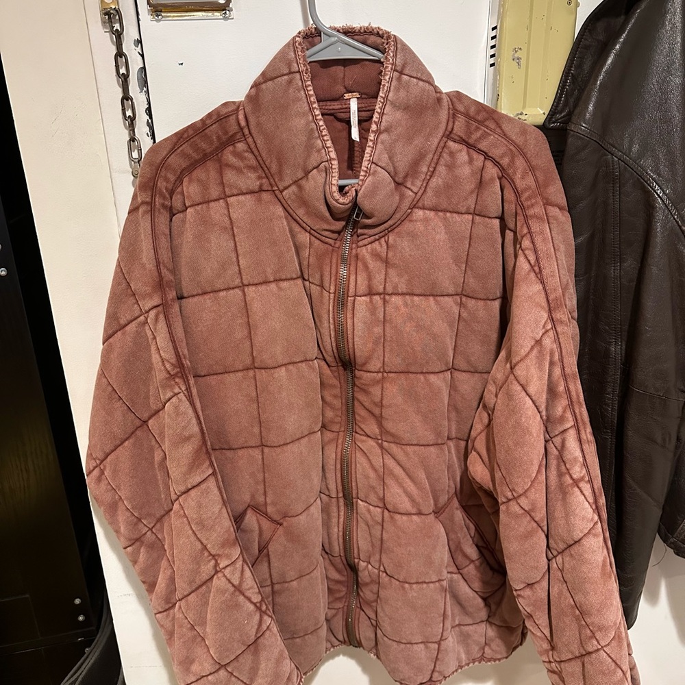 Free People Dolman Quilter Jacket - Pink